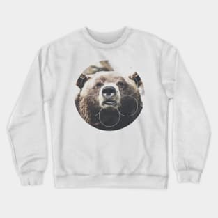 Big Bear Buddy Geometric Photography Crewneck Sweatshirt